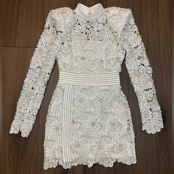 Zhivago Bridal Lace Dress, Originally $850, Size US 4 - Picture 3 of 11